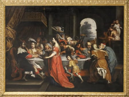 Scuola Fiamminga — Il banchetto di Erode